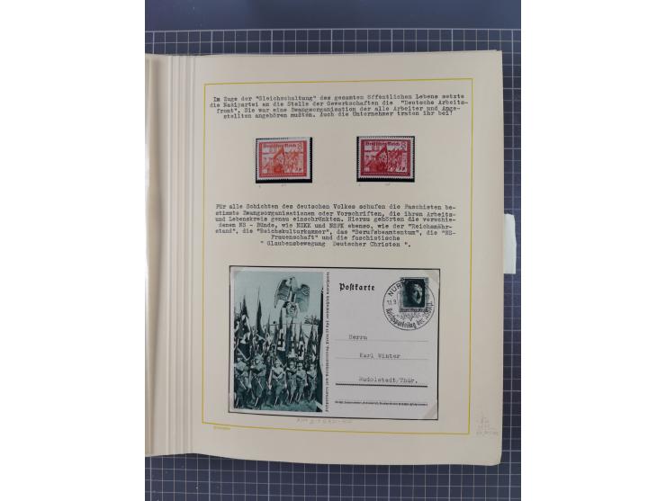 1859/1975 (ca.), postfrische/ungebrauchte und gestempelte Themensammlung “Der imperialistische Weltkrieg 1914/18”, inkl. Kolo