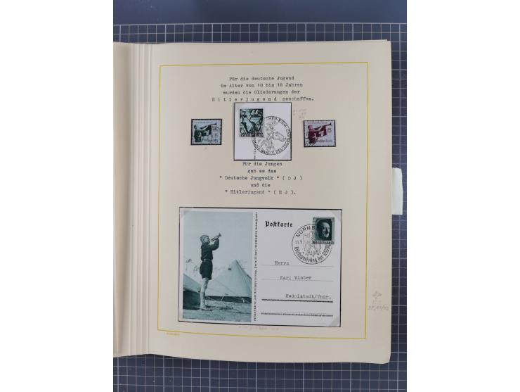 1859/1975 (ca.), postfrische/ungebrauchte und gestempelte Themensammlung “Der imperialistische Weltkrieg 1914/18”, inkl. Kolo