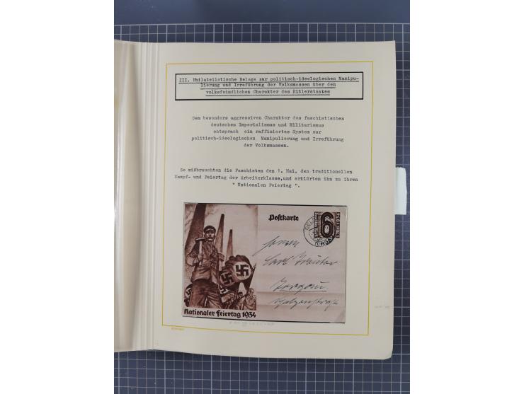 1859/1975 (ca.), postfrische/ungebrauchte und gestempelte Themensammlung “Der imperialistische Weltkrieg 1914/18”, inkl. Kolo