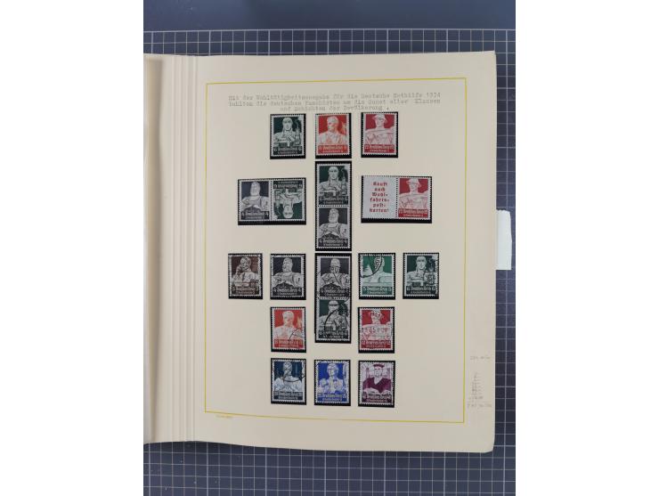 1859/1975 (ca.), postfrische/ungebrauchte und gestempelte Themensammlung “Der imperialistische Weltkrieg 1914/18”, inkl. Kolo