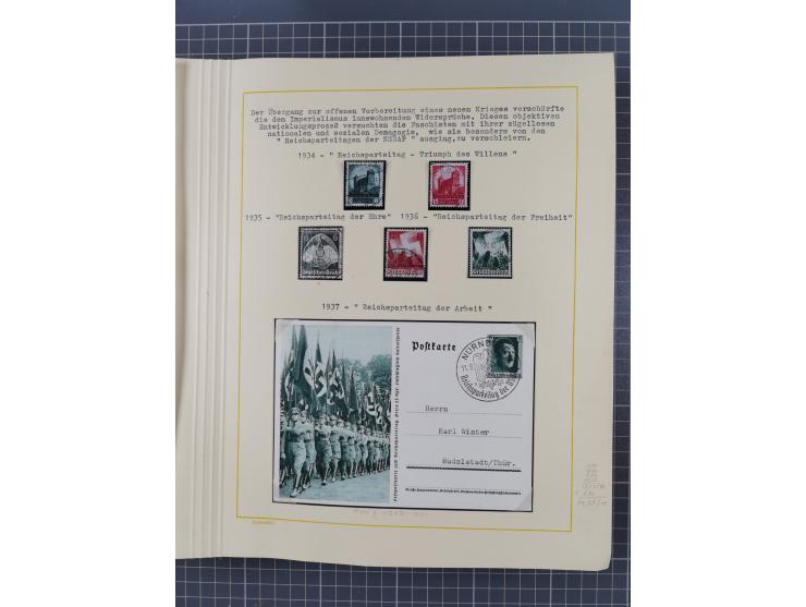 1859/1975 (ca.), postfrische/ungebrauchte und gestempelte Themensammlung “Der imperialistische Weltkrieg 1914/18”, inkl. Kolo