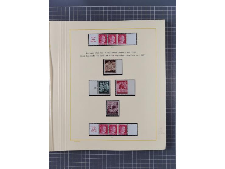 1859/1975 (ca.), postfrische/ungebrauchte und gestempelte Themensammlung “Der imperialistische Weltkrieg 1914/18”, inkl. Kolo