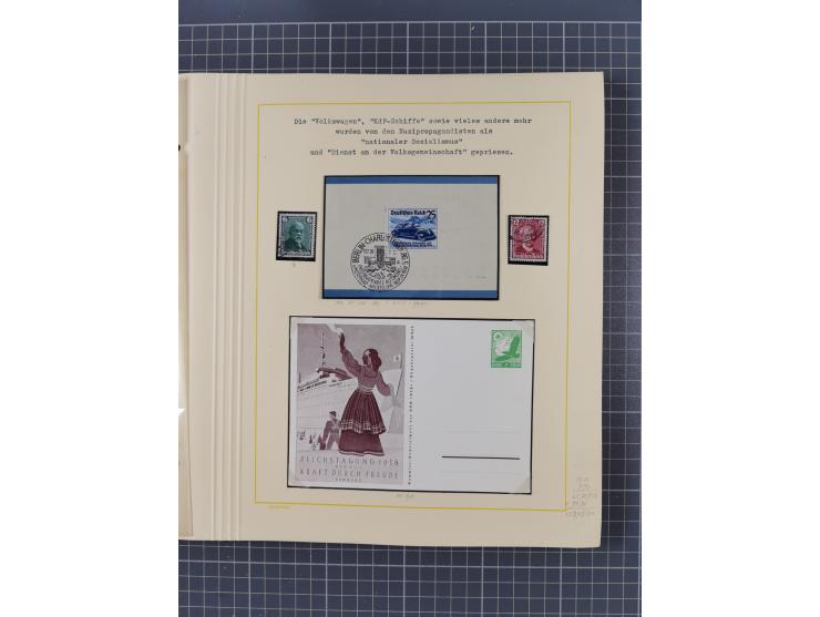 1859/1975 (ca.), postfrische/ungebrauchte und gestempelte Themensammlung “Der imperialistische Weltkrieg 1914/18”, inkl. Kolo