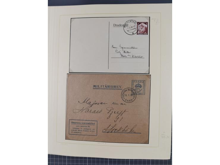 1859/1975 (ca.), postfrische/ungebrauchte und gestempelte Themensammlung “Der imperialistische Weltkrieg 1914/18”, inkl. Kolo