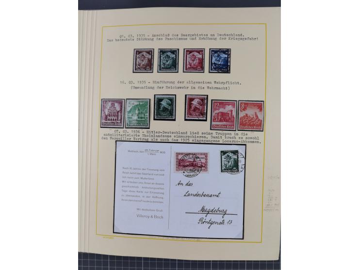 1859/1975 (ca.), postfrische/ungebrauchte und gestempelte Themensammlung “Der imperialistische Weltkrieg 1914/18”, inkl. Kolo