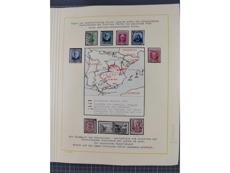 1859/1975 (ca.), postfrische/ungebrauchte und gestempelte Themensammlung “Der imperialistische Weltkrieg 1914/18”, inkl. Kolo