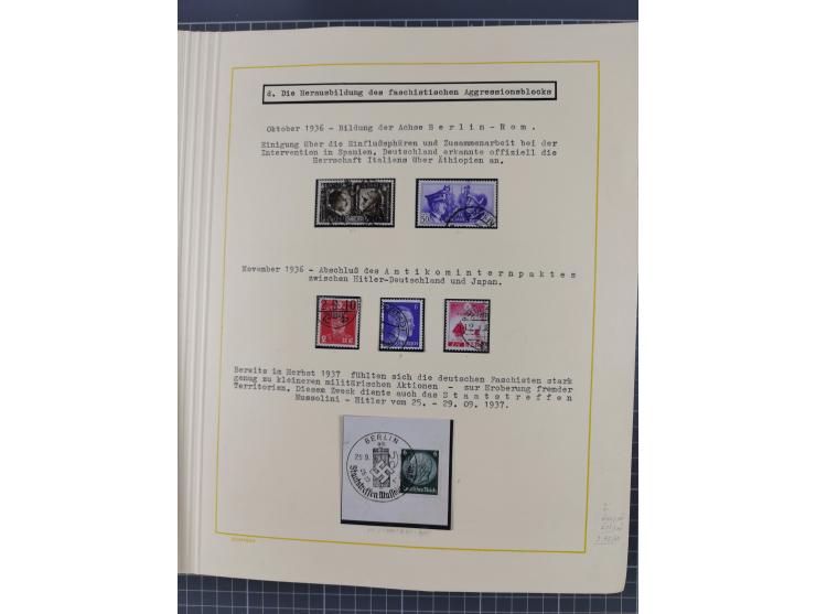 1859/1975 (ca.), postfrische/ungebrauchte und gestempelte Themensammlung “Der imperialistische Weltkrieg 1914/18”, inkl. Kolo