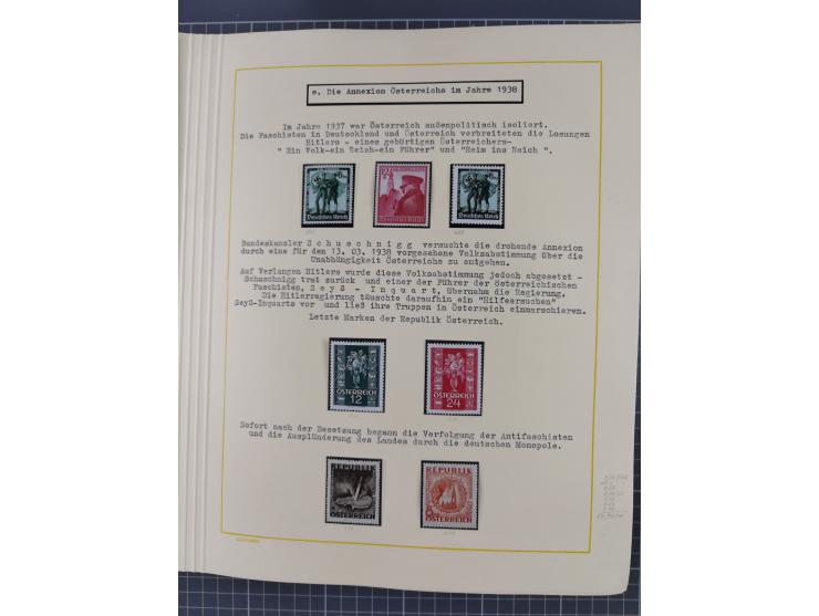 1859/1975 (ca.), postfrische/ungebrauchte und gestempelte Themensammlung “Der imperialistische Weltkrieg 1914/18”, inkl. Kolo