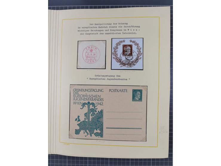 1859/1975 (ca.), postfrische/ungebrauchte und gestempelte Themensammlung “Der imperialistische Weltkrieg 1914/18”, inkl. Kolo