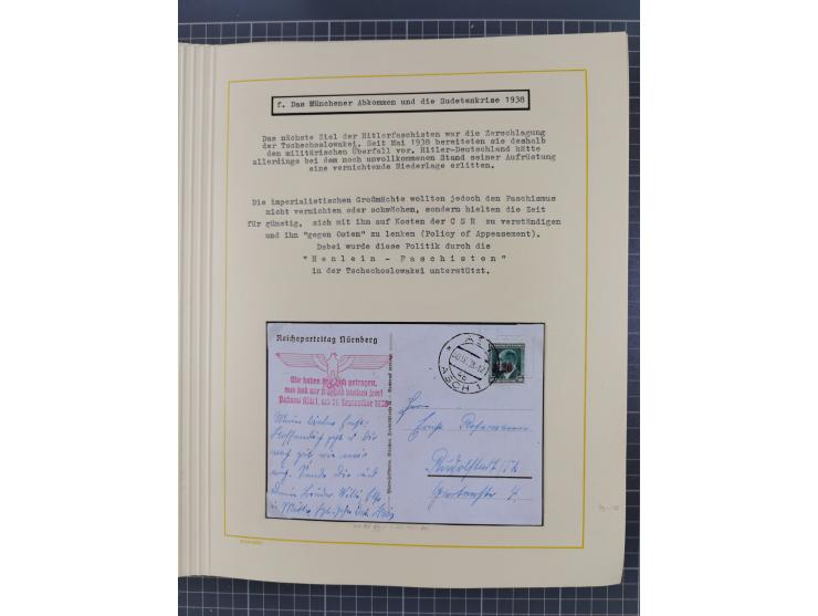 1859/1975 (ca.), postfrische/ungebrauchte und gestempelte Themensammlung “Der imperialistische Weltkrieg 1914/18”, inkl. Kolo