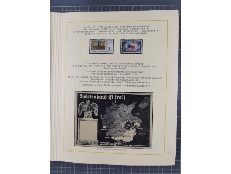 1859/1975 (ca.), postfrische/ungebrauchte und gestempelte Themensammlung “Der imperialistische Weltkrieg 1914/18”, inkl. Kolo