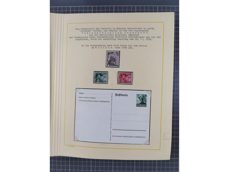 1859/1975 (ca.), postfrische/ungebrauchte und gestempelte Themensammlung “Der imperialistische Weltkrieg 1914/18”, inkl. Kolo