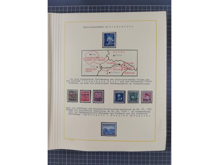 1859/1975 (ca.), postfrische/ungebrauchte und gestempelte Themensammlung “Der imperialistische Weltkrieg 1914/18”, inkl. Kolo