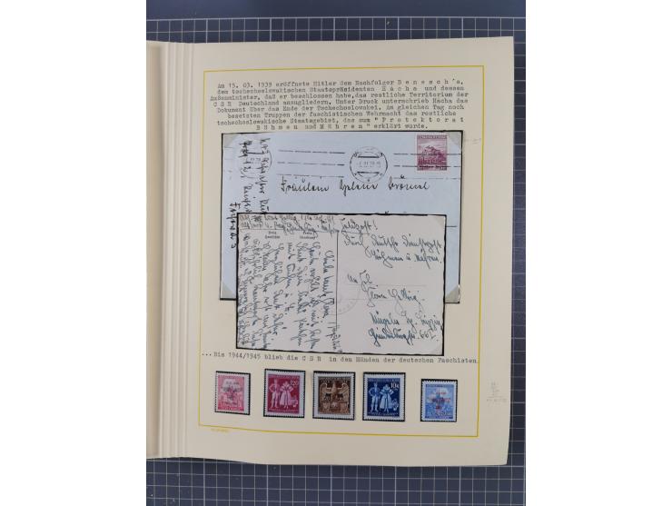 1859/1975 (ca.), postfrische/ungebrauchte und gestempelte Themensammlung “Der imperialistische Weltkrieg 1914/18”, inkl. Kolo