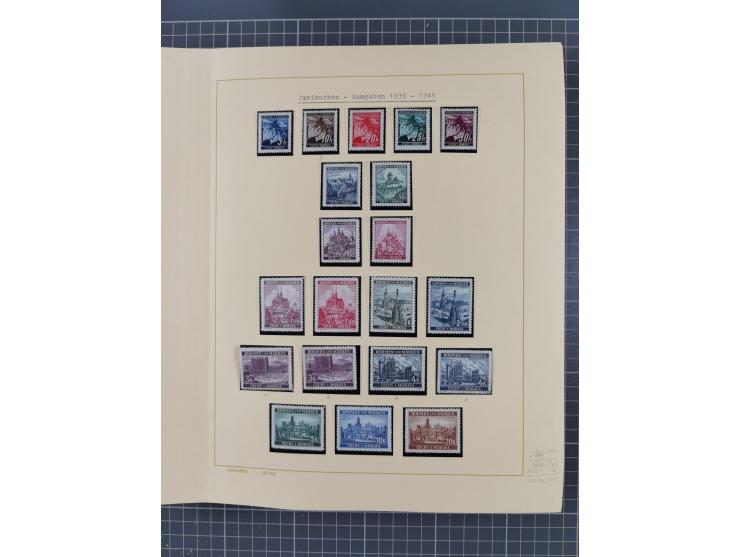 1859/1975 (ca.), postfrische/ungebrauchte und gestempelte Themensammlung “Der imperialistische Weltkrieg 1914/18”, inkl. Kolo