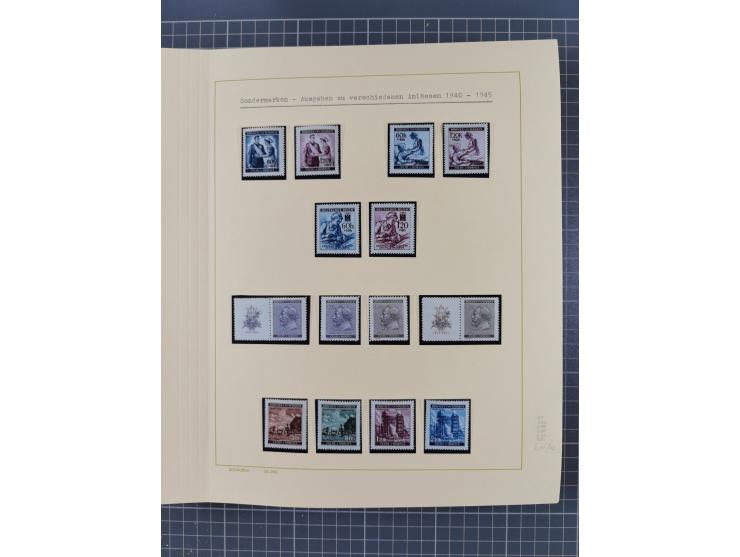 1859/1975 (ca.), postfrische/ungebrauchte und gestempelte Themensammlung “Der imperialistische Weltkrieg 1914/18”, inkl. Kolo