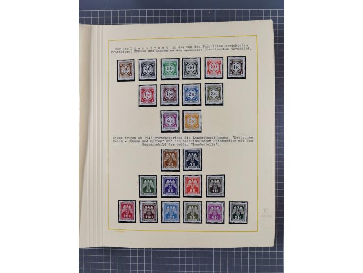 1859/1975 (ca.), postfrische/ungebrauchte und gestempelte Themensammlung “Der imperialistische Weltkrieg 1914/18”, inkl. Kolo