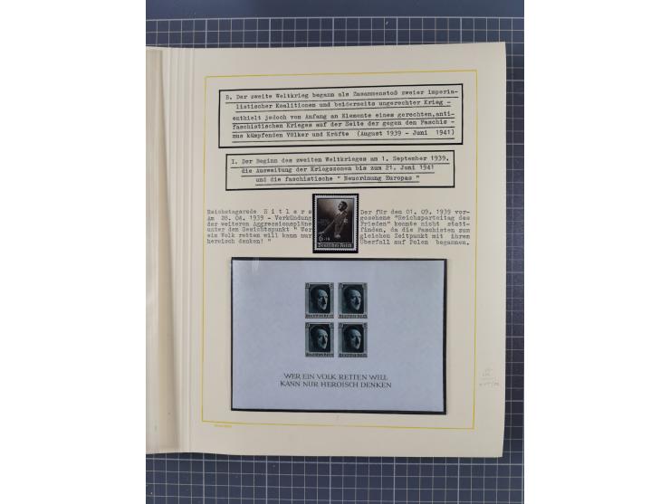 1859/1975 (ca.), postfrische/ungebrauchte und gestempelte Themensammlung “Der imperialistische Weltkrieg 1914/18”, inkl. Kolo