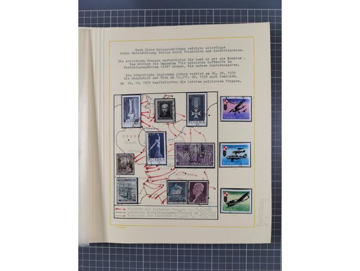 1859/1975 (ca.), postfrische/ungebrauchte und gestempelte Themensammlung “Der imperialistische Weltkrieg 1914/18”, inkl. Kolo