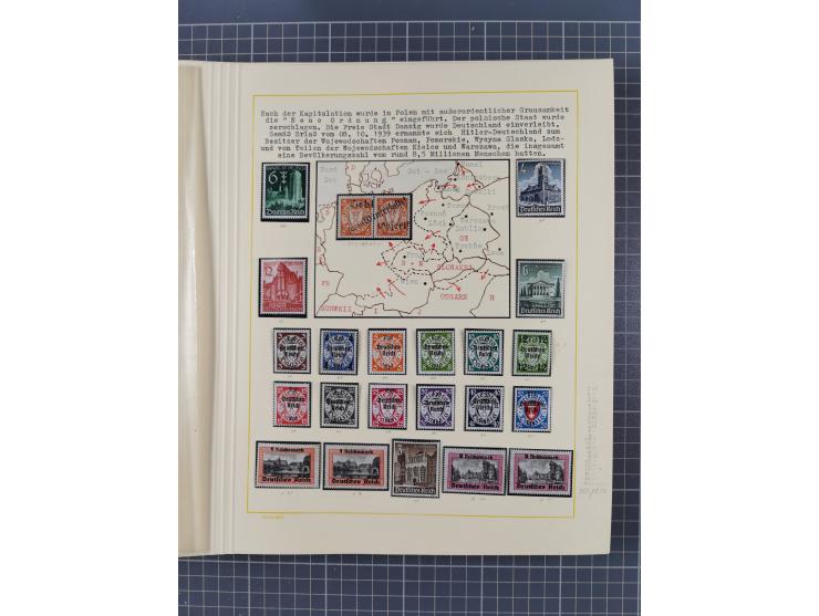 1859/1975 (ca.), postfrische/ungebrauchte und gestempelte Themensammlung “Der imperialistische Weltkrieg 1914/18”, inkl. Kolo