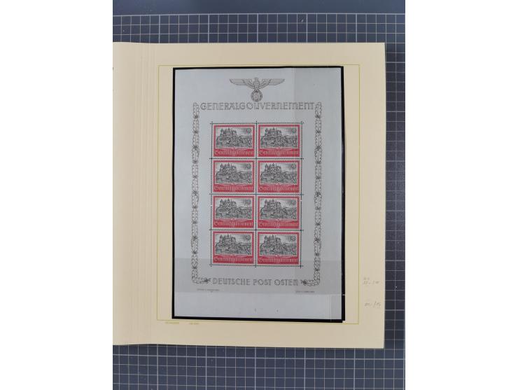 1859/1975 (ca.), postfrische/ungebrauchte und gestempelte Themensammlung “Der imperialistische Weltkrieg 1914/18”, inkl. Kolo