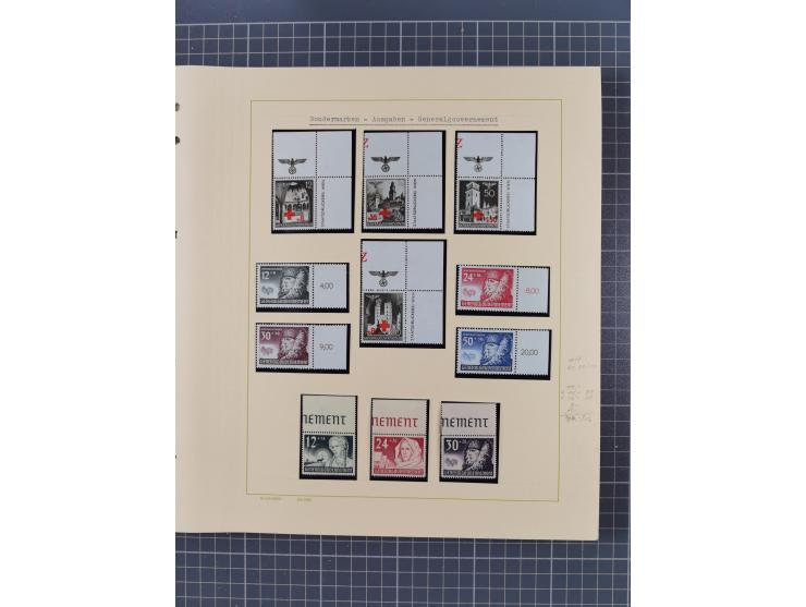 1859/1975 (ca.), postfrische/ungebrauchte und gestempelte Themensammlung “Der imperialistische Weltkrieg 1914/18”, inkl. Kolo