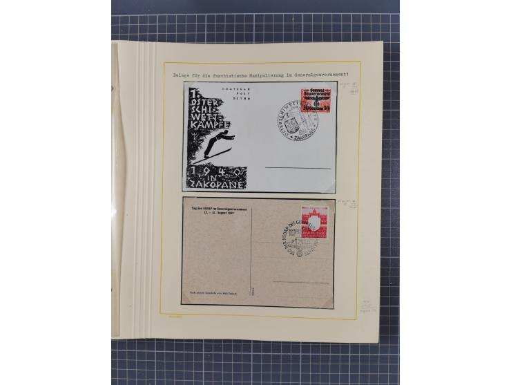 1859/1975 (ca.), postfrische/ungebrauchte und gestempelte Themensammlung “Der imperialistische Weltkrieg 1914/18”, inkl. Kolo