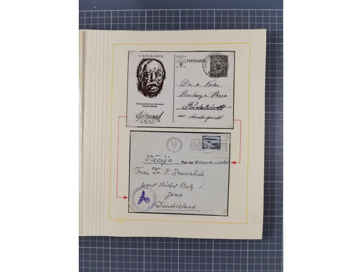 1859/1975 (ca.), postfrische/ungebrauchte und gestempelte Themensammlung “Der imperialistische Weltkrieg 1914/18”, inkl. Kolo