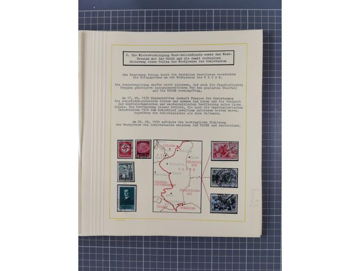 1859/1975 (ca.), postfrische/ungebrauchte und gestempelte Themensammlung “Der imperialistische Weltkrieg 1914/18”, inkl. Kolo