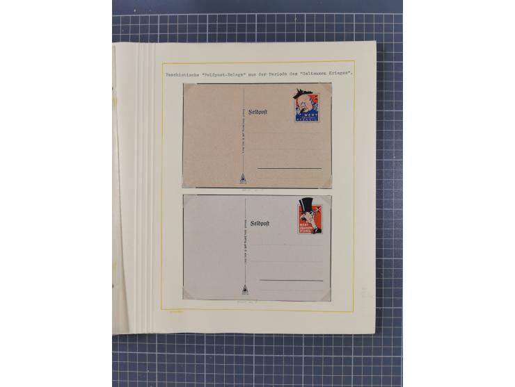 1859/1975 (ca.), postfrische/ungebrauchte und gestempelte Themensammlung “Der imperialistische Weltkrieg 1914/18”, inkl. Kolo