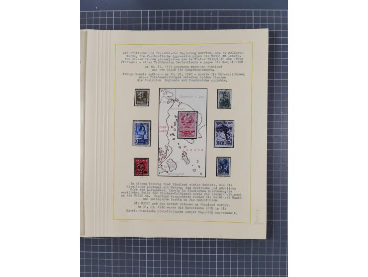 1859/1975 (ca.), postfrische/ungebrauchte und gestempelte Themensammlung “Der imperialistische Weltkrieg 1914/18”, inkl. Kolo