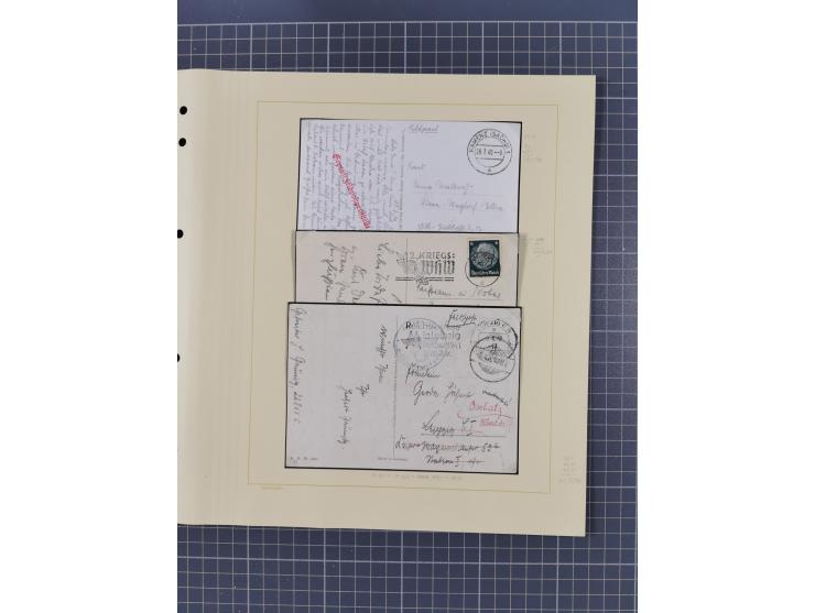 1859/1975 (ca.), postfrische/ungebrauchte und gestempelte Themensammlung “Der imperialistische Weltkrieg 1914/18”, inkl. Kolo