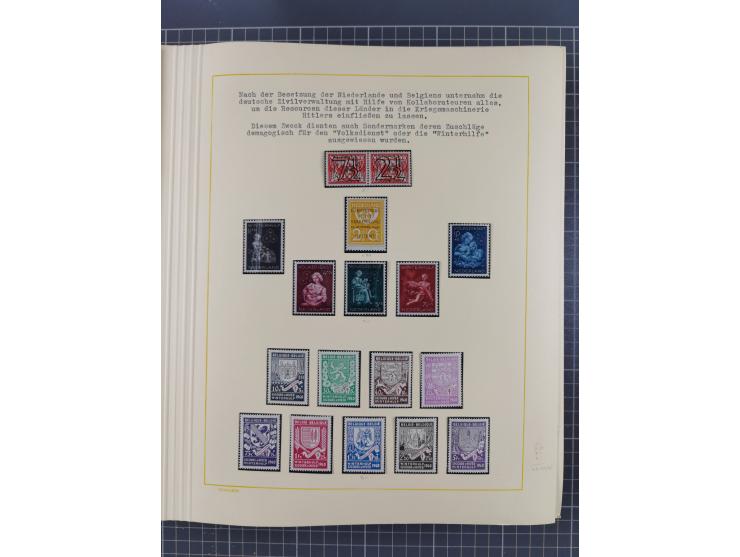 1859/1975 (ca.), postfrische/ungebrauchte und gestempelte Themensammlung “Der imperialistische Weltkrieg 1914/18”, inkl. Kolo