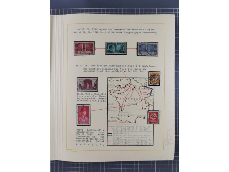 1859/1975 (ca.), postfrische/ungebrauchte und gestempelte Themensammlung “Der imperialistische Weltkrieg 1914/18”, inkl. Kolo