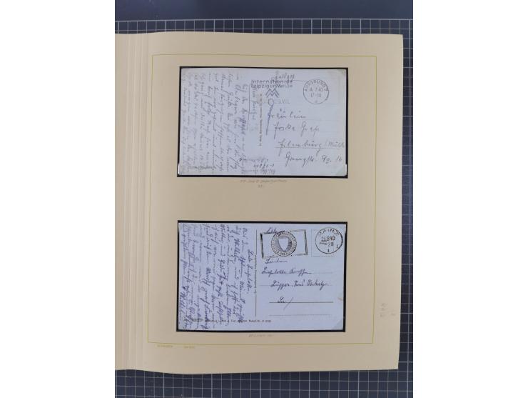 1859/1975 (ca.), postfrische/ungebrauchte und gestempelte Themensammlung “Der imperialistische Weltkrieg 1914/18”, inkl. Kolo