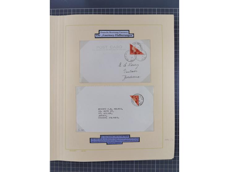 1859/1975 (ca.), postfrische/ungebrauchte und gestempelte Themensammlung “Der imperialistische Weltkrieg 1914/18”, inkl. Kolo