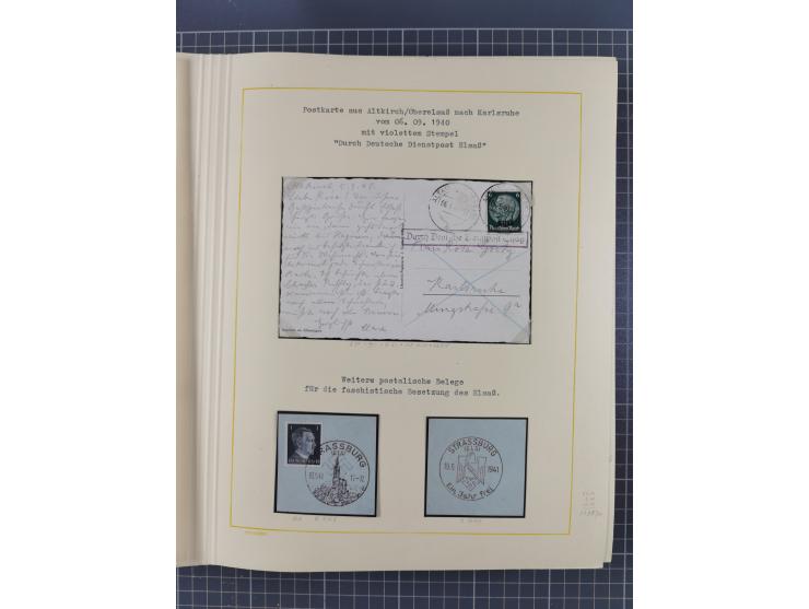 1859/1975 (ca.), postfrische/ungebrauchte und gestempelte Themensammlung “Der imperialistische Weltkrieg 1914/18”, inkl. Kolo