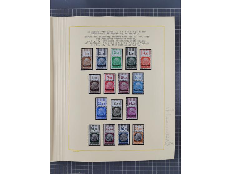 1859/1975 (ca.), postfrische/ungebrauchte und gestempelte Themensammlung “Der imperialistische Weltkrieg 1914/18”, inkl. Kolo