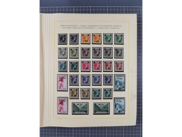 1859/1975 (ca.), postfrische/ungebrauchte und gestempelte Themensammlung “Der imperialistische Weltkrieg 1914/18”, inkl. Kolo