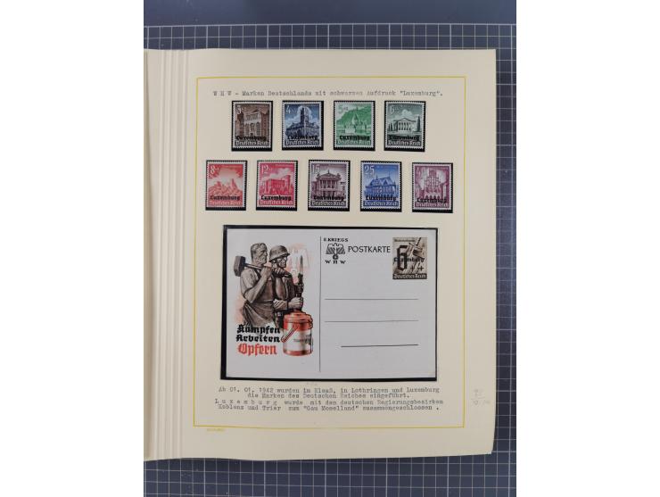 1859/1975 (ca.), postfrische/ungebrauchte und gestempelte Themensammlung “Der imperialistische Weltkrieg 1914/18”, inkl. Kolo