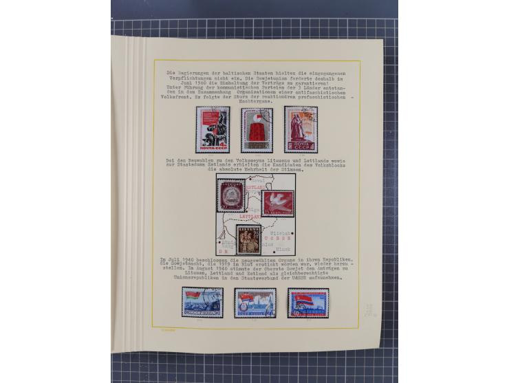 1859/1975 (ca.), postfrische/ungebrauchte und gestempelte Themensammlung “Der imperialistische Weltkrieg 1914/18”, inkl. Kolo