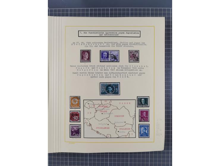 1859/1975 (ca.), postfrische/ungebrauchte und gestempelte Themensammlung “Der imperialistische Weltkrieg 1914/18”, inkl. Kolo