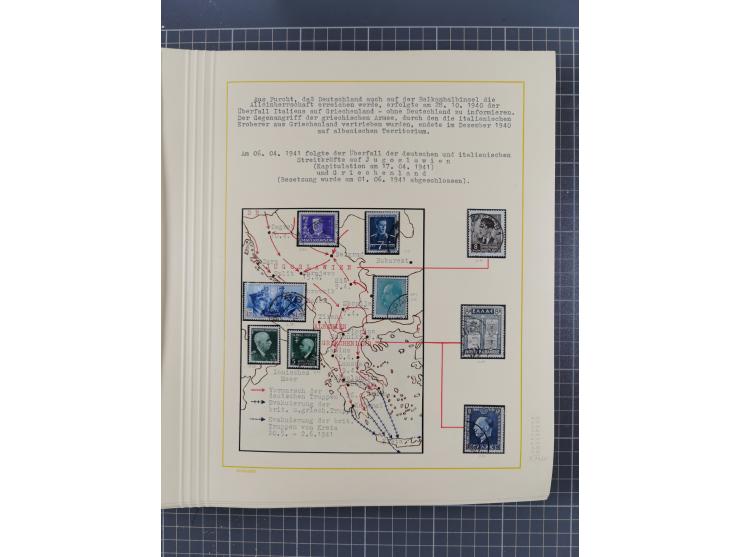 1859/1975 (ca.), postfrische/ungebrauchte und gestempelte Themensammlung “Der imperialistische Weltkrieg 1914/18”, inkl. Kolo