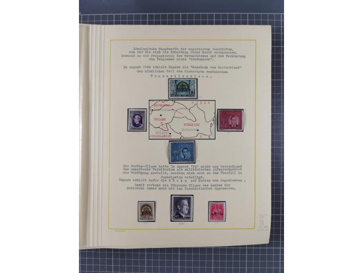 1859/1975 (ca.), postfrische/ungebrauchte und gestempelte Themensammlung “Der imperialistische Weltkrieg 1914/18”, inkl. Kolo