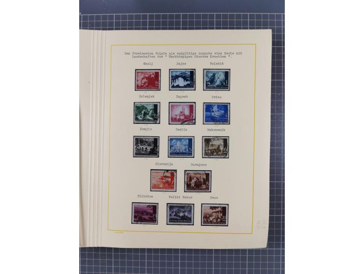 1859/1975 (ca.), postfrische/ungebrauchte und gestempelte Themensammlung “Der imperialistische Weltkrieg 1914/18”, inkl. Kolo