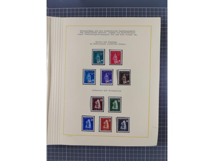 1859/1975 (ca.), postfrische/ungebrauchte und gestempelte Themensammlung “Der imperialistische Weltkrieg 1914/18”, inkl. Kolo