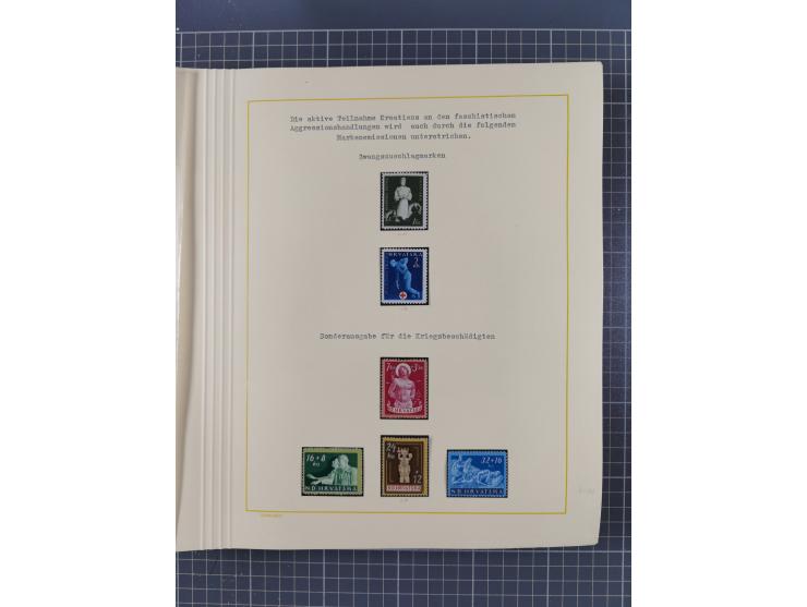 1859/1975 (ca.), postfrische/ungebrauchte und gestempelte Themensammlung “Der imperialistische Weltkrieg 1914/18”, inkl. Kolo