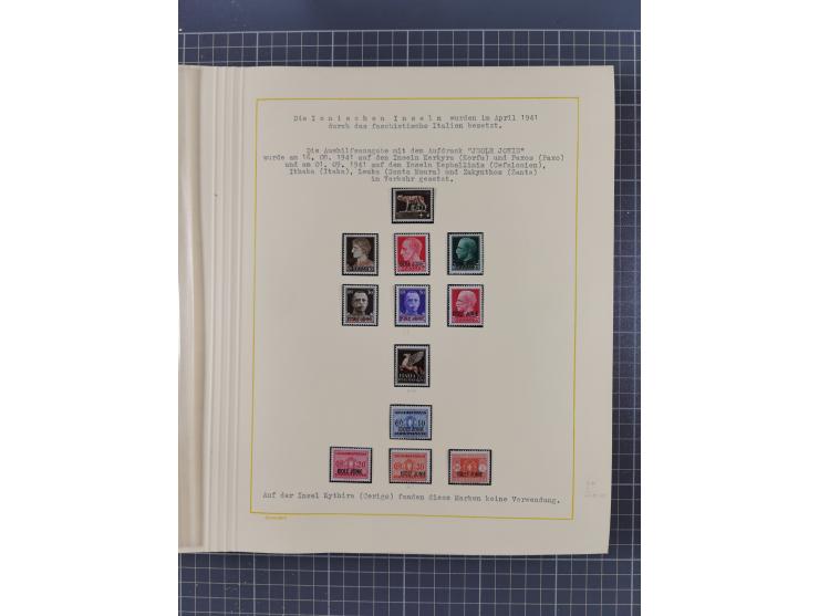 1859/1975 (ca.), postfrische/ungebrauchte und gestempelte Themensammlung “Der imperialistische Weltkrieg 1914/18”, inkl. Kolo