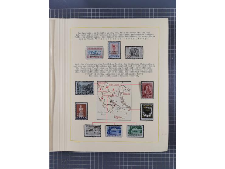 1859/1975 (ca.), postfrische/ungebrauchte und gestempelte Themensammlung “Der imperialistische Weltkrieg 1914/18”, inkl. Kolo