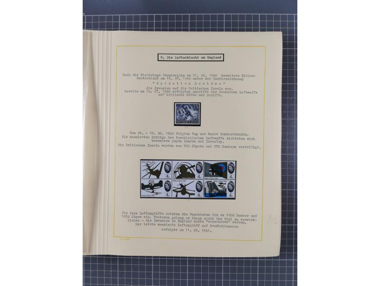 1859/1975 (ca.), postfrische/ungebrauchte und gestempelte Themensammlung “Der imperialistische Weltkrieg 1914/18”, inkl. Kolo